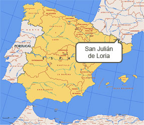 Mapa de San Julián de Loria
