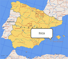 Mapa de Ibiza