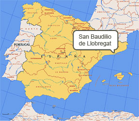 Mapa de San Baudilio Llobregat